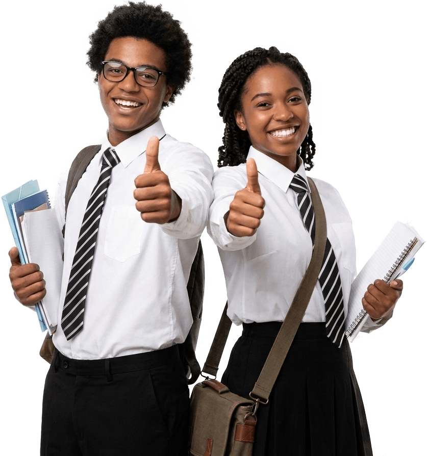 students smiling